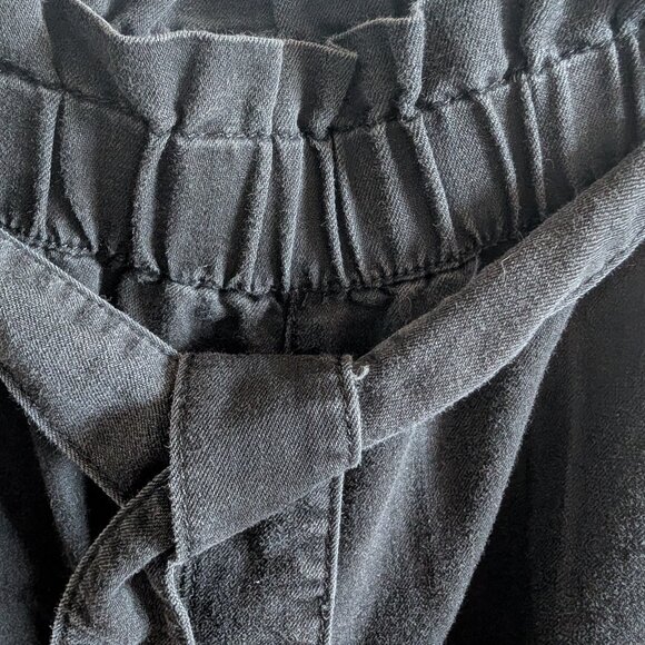 H&M & Denim Wide High Waist Ankle Pants Women's Size 8 Elastic waist Pull on - Picture 6 of 10